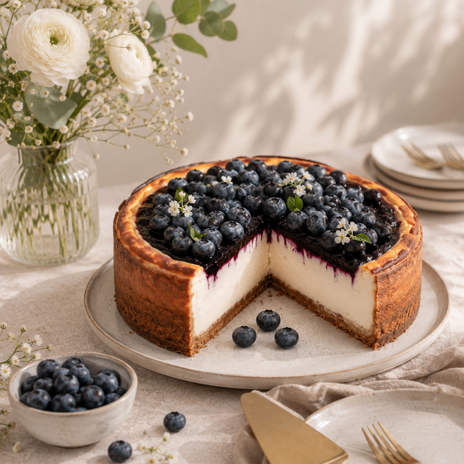 Áfonyás sült sajttorta – Sweet Magnolia