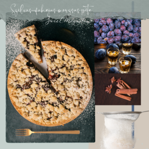 Szilvás-fahéjas morzsás pite – Sweet Magnolia kézműves sütemény Budapesten